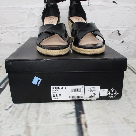 Nanette Lepore Quirky Wedge Espadrille Jute Sandals - Picture 7 of 7